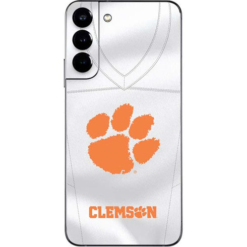 Clemson University White Jersey Galaxy S22 Plus Skin